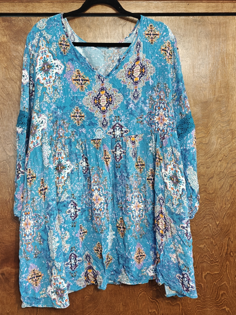 mark. Turquoise Medallion V-Neck Tunic